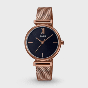 Enticer Women Quartz Black Dial Analog Stainless Steel Watch A2128