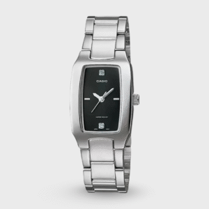 Enticer Women Quartz Black Dial Analog Stainless Steel Watch A577