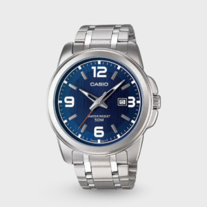 Enticer Men Quartz Blue Dial Analog Stainless Steel Watch A551