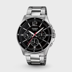 Enticer Men Quartz Black Dial Chronograph Stainless Steel Watch A832