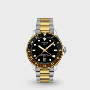 Seastar 1000 Men Quartz Black Dial Analog Stainless Steel Watch