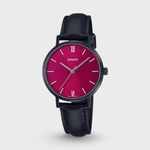 Enticer Women Quartz Pink Dial Analog Leather Watch A2003