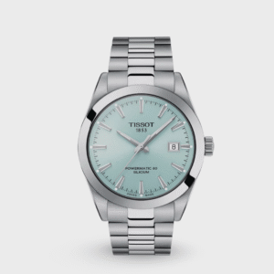 Gentleman Men Automatic Ice Blue Dial Analog Stainless Steel Watch