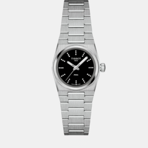 PRX Women Quartz Black Dial Analog Stainless Steel Watch