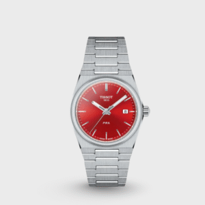 PRX Women Quartz Red Dial Analog Stainless Steel Watch