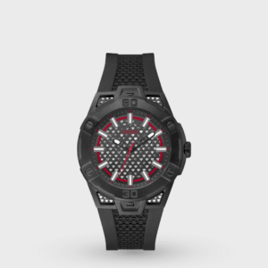 Guess Sport Men Quartz Black Dial Analog Silicone Watch