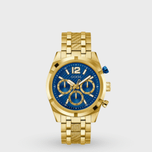 Resistance Men Quartz Blue Dial Multi-Function Stainless Steel