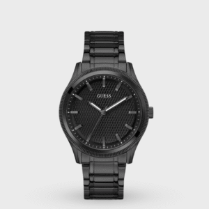 Dex Men Quartz Black Dial Analog Stainless Steel Watch