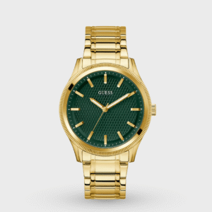 Guess Dress Men Quartz Green Dial Analog Stainless Steel