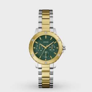 Mist Women Quartz Green Dial Analog Stainless Steel Watch