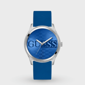 Trend Men Quartz Blue Dial Analog Silicone Watch
